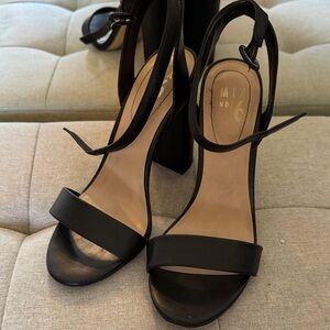 Mix No. 6 Black Strappy Heels